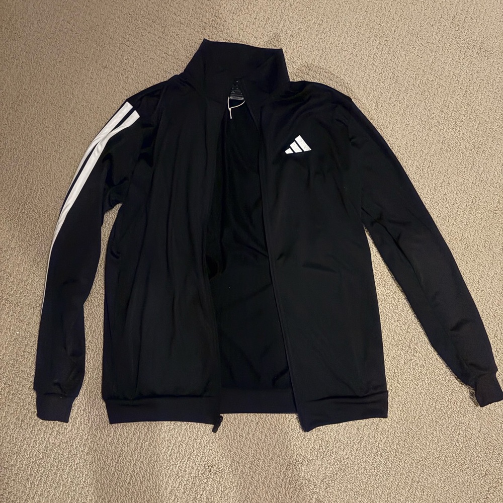 Adidas Women’s Black and White Track Jacket